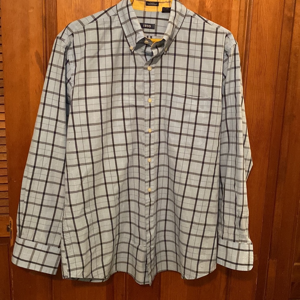 Izod  Mens dress shirt large 16.5 collar